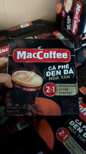 Combo 2 Hộp Cà Phê Đen Đá Hoà Tan MacCoffee (Cà Phê PHỐ) (Hộp10 Gói
