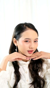 Amefurashi Anting Klip Double Butterfly Ear Clip Korean Style - 1 anting bukan sepasang