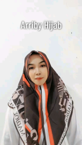 hijab segiempat voal motif premium
