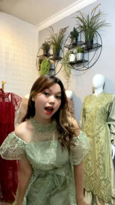 Dress Charity premium Gaun pesta ala korea / Long dress sabrina wanita