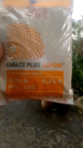 Pupuk KARATE PLUS BORONI berat 1 kg 500 gr 250 gr 100 gr