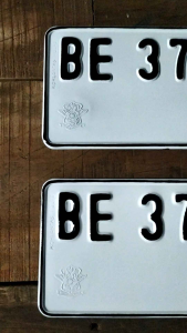 PLAT NOMOR MOTOR STANDAR 2PCS/SEPASANG