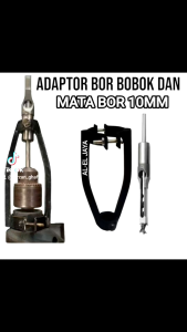 Adaptor Dudukan dan Mata BOR BOBOK KAYU 10mm