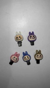 Jepit Rambut Karakter Kepala Labubu Jepitan Rambut Hairpin Hairclip Pin Rambut Handmade Fashion