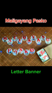 Capiz Shell letter banners