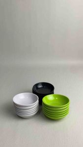 A-1025 (6 pcs / 1 lusin) - Mangkuk Sambal Melamin Kecil Mangkok Sambal Kecil Piring Sambal Melamine Piring Saos Melamin Peralatan Makan Serbaguna