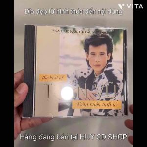 Đĩa CD Tuấn Vũ Đêm buồn tỉnh lẻ Nhạc vàng trữ tình Bolero Đĩa lòng Trắng Chất Lượng cao Âm Thanh chuẩn HUY CD SHOP