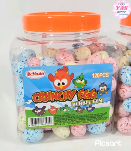 120pcs CRUNCHY EGG BUBBLE GUM / loot bag fillers / paninda / giveaways / party favors.