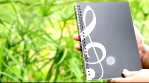 Note notebook piano keyboard score simple and Fresh Student Composer音符笔记本创意钢琴键盘乐谱铁圈简约清新学生日系记事本