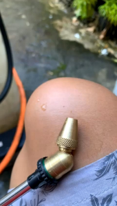 NOZEL SPRAYER KUNINGAN LUBANG 1 BENGKOK SETELAN UNIVERSAL