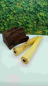 Pipa Kayu Untuk E-commerce: Pipa Padutan Kayu Kemuning Gading Segi 6 Model S M12