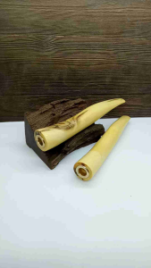 Pipa Cangklong Kayu Kemuning Gading Bulat Model S M11