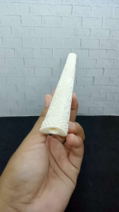 once pipa klokotan tulang sapi ukir bunga 3 dimensi super premium M05