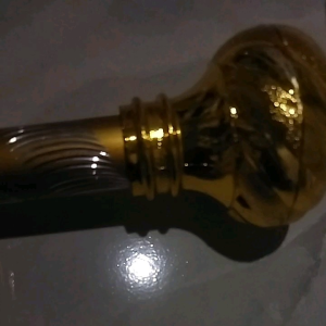 Batang Gorden Tiang Gordeng Bulat Besi Gorden Fullset Warna Gold Hitam dan Silver Motif Ukir Kristal