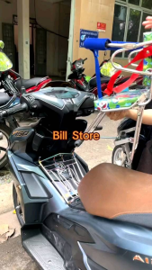 Ghế đi xe máy cho bé xe AirbladePcx.Ghế tựa vòng chân ngắn