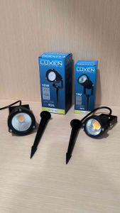 LUXEN Lampu taman tancap 5W 10W IP65 cahaya kuning 3000K