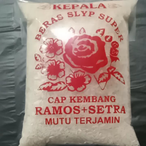 Promo Beras Slyp Super Cap Kembang Ramos + Setra Mutu Terjamin 1 kg