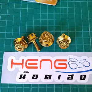 4 PIECES OF BIG HEAD BODY BOLTS FOR MOTORCYCLE (M6X15)