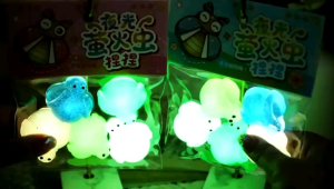 Mainan Squishy Pencet-Pencet  Lucu 5 Warna Glow In The Dark Menyala digelap Squishy Glow In The Dark