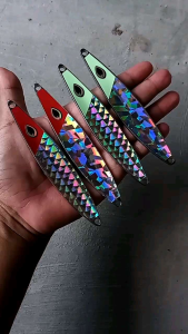 Spoon Stainless 40gr 60gr Umpan Casting Tenggiri New Model Glow in the Dark