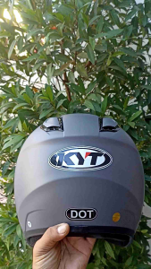 HELM kyoto R Solid Warna Gray Doff - Helm Half Face Kyt Kyoto - helm kyt