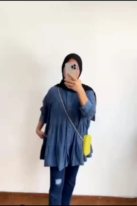 ATASAN WANITA BABYDOLL DENIM JEANS PREMIUM LD120 PJ 75