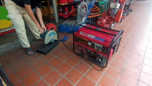 เครื่องปั่นไฟฟ้า TIGER รุ่น EC-6500AE กำลังไฟ 5500 วัตต์ เครื่องยนต์ 4 จังหวะ 389 cc