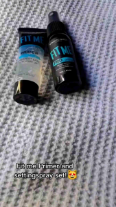 [Ready Stock] Professional Makeup FIT_ME 2in1 Set Mekap Fix Spray 40ml + Primer 30ml
