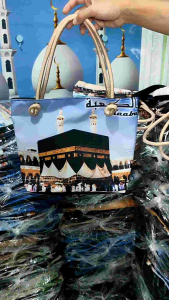 (Paket 12 pcs) Totebag Premium Oleh Oleh Umroh Haji