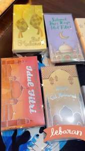 Amplop Lebaran Idul Fitri Panjang Isi 25pcs Angpao Lebaran Idul Fitri Motif Islamiah