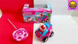 Hello Kitty Remote Control Car Toys (Light&Music) Kereta Mainan Control Baby Girl Toy