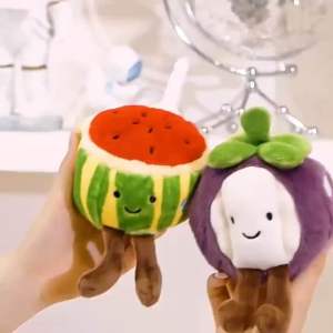 Cute Fruits and Veggies Plush Charms Healthy Foods Stuff Toy Children Soft Fruit Vegetables Gift Kid
