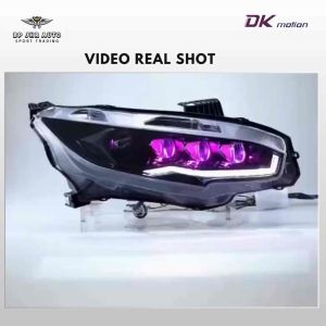 Honda Civic FC 2016-2021 RGB Diamond Design Phone App Control Full Set Headlamp