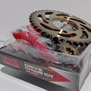 Gearset Gear Paket Komplit Depan Belakang Rantai Jupiter Z1 Vega Zr 13T/41T/108L XWZ