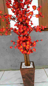 Tanaman Hias Bunga Sakura 100cm Pajangan Dekorasi Rumah Tanaman Hias Plastik Murah Import