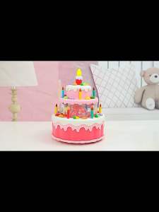 ELECTRIC ROTARY CAKE Mainan Kue Ulang Tahun BIRTHDAY CAKE Mainan Anak