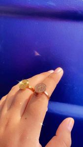 Cincin Titanium Termurah Koin Romawi CXA105