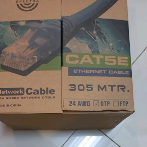 50 METER SPECTRA VASCOLINK KABEL LAN UTP CAT5E INDOOR SIAP PAKAI SUDAH DI CRIMPING / KABEL INTERNET WIFI SIAP PAKAI
