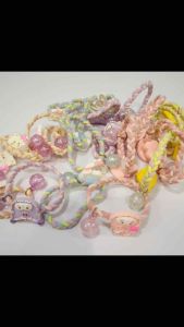 1pc Kids Hair Ties Circle Cute Cartoon Head Rope 儿童发绳可爱卡通头绳