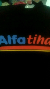Kaos Tulisan Unik ALFATIHAH Katun Combed 30s Lengan Pendek