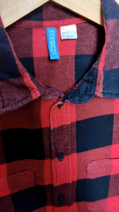 Kemeja Flanel "H&M" Original Second Size M