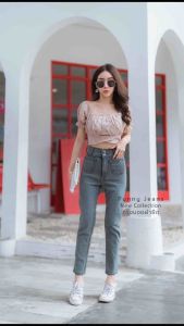 2 เม็ดสาว อวบใส สบาย ใส่ไม่ได้ร้านรับเปลี่ยนทุกกรณี ยีนส์บอยสลิมดีไซเป๋าหน้าดูทับเล็กน้อย แบบคุณภาพ นอกจากนี้ยังยืดๆ นิ่มดูด้วย