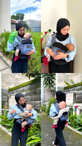 Travego Carier Cuddleme Gendongan M-shape Traveling Ransel 0-2tahun