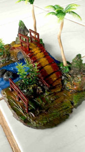 hiasan aquarium dan meja jembatan mini P17 L10 T10