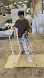 กระบะโชว์สินค้าพร้อมขากระบะ กระบะวางสินค้า กระบะวางของอเนกประสงค์ ขนาดใหญ่