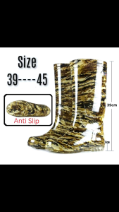 Kasut sawah bendang tinggi 38cm/Kasut boots kebun/High quality men waterproof rain boots(ready stock)