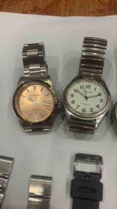 Đồng hồ nam nội địa Nhật máy Japan MIYOTA Seiko Epson  hàng xả đồng giá  kính xước  kính nứt  mặt cũ  dây còn khá tốt