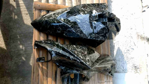 spakbor depan dan batok depan mio m3 Karbon forget