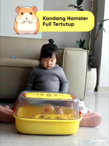 CAGE CARGO HAMSTER - KANDANG HAMSTER MODEL KOTAK JUMBO FULLSET