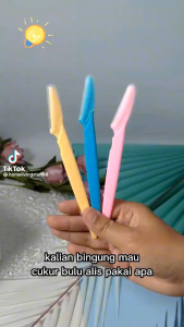 Pisau cukur alis pisau pencukur alis satuan eyebrow razor wajah multifungsi